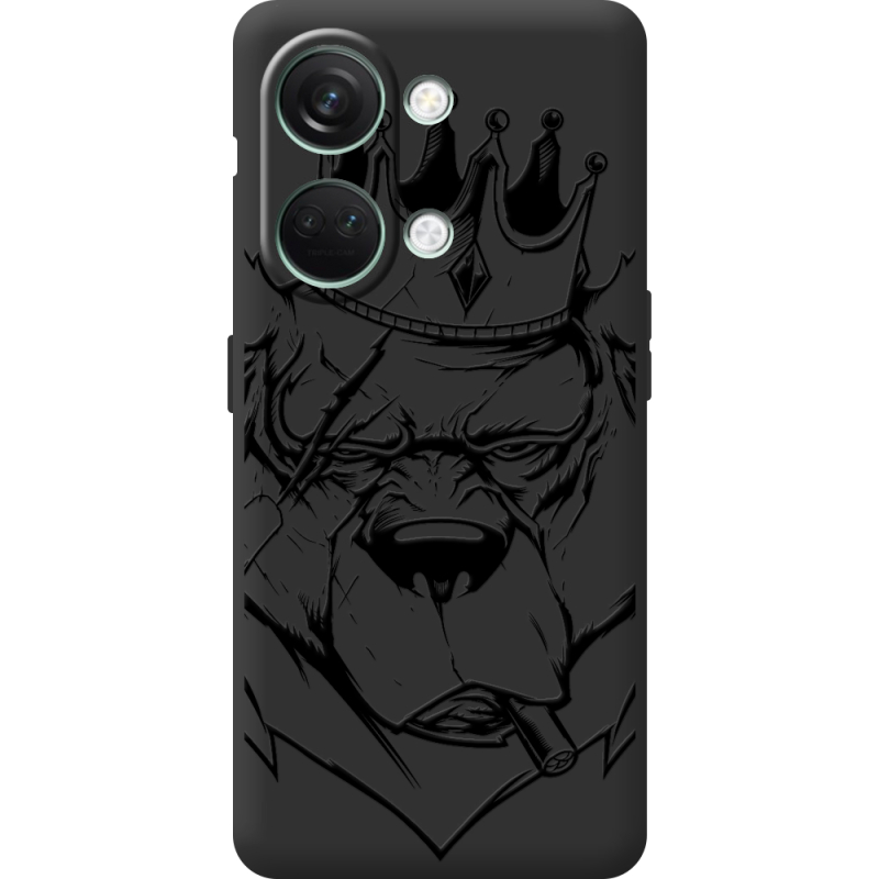 Черный чехол BoxFace OnePlus Nord 3 5G Bear King