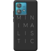 Черный чехол BoxFace Motorola Edge 40 Neo Minimalistic