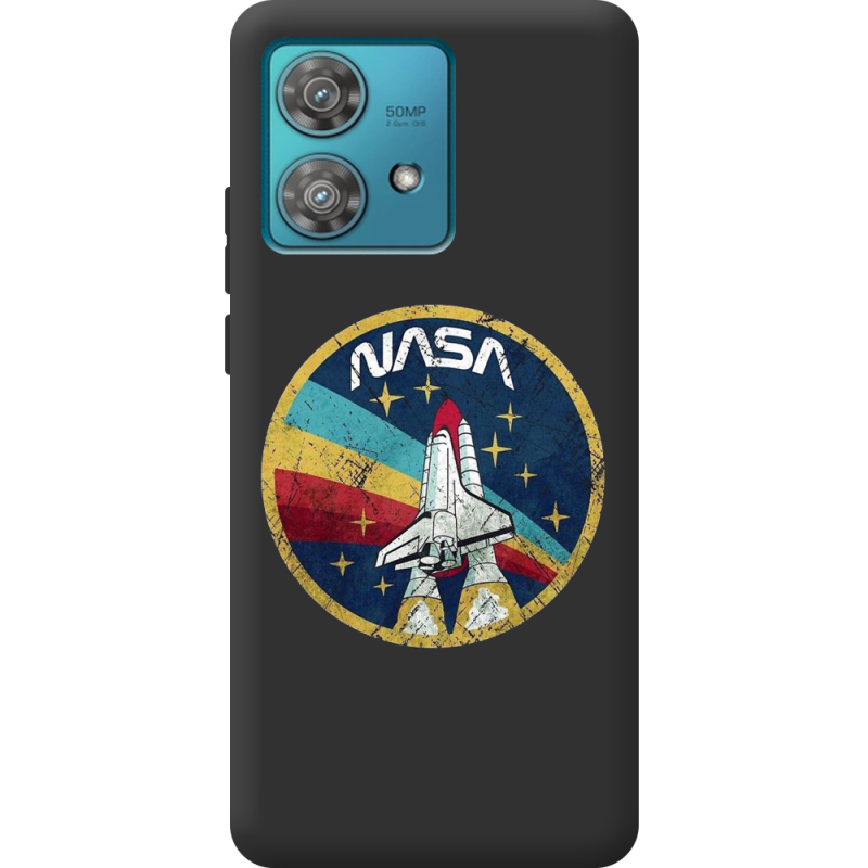 Черный чехол BoxFace Motorola Edge 40 Neo NASA