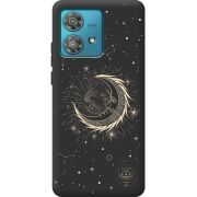 Черный чехол BoxFace Motorola Edge 40 Neo Moon