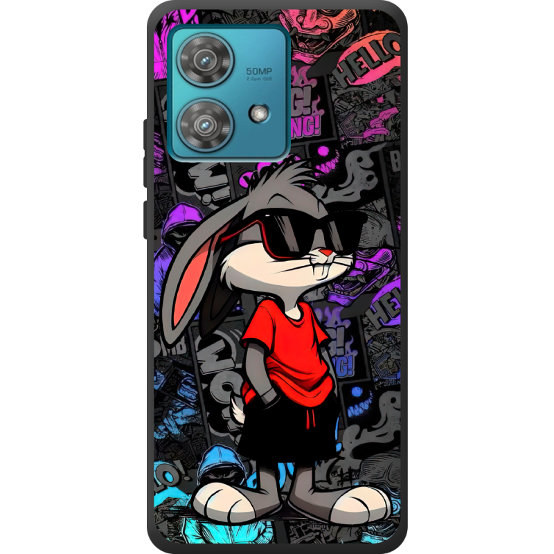 Черный чехол BoxFace Motorola Edge 40 Neo Малий вухань