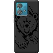 Черный чехол BoxFace Motorola Edge 40 Neo Grizzly Bear