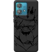 Черный чехол BoxFace Motorola Edge 40 Neo Bear King