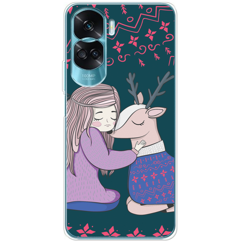 Чехол BoxFace Huawei Honor 90 Lite Girl and deer