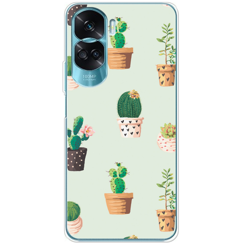 Чехол BoxFace Huawei Honor 90 Lite L-green Cacti