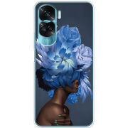 Чехол BoxFace Huawei Honor 90 Lite Exquisite Blue Flowers