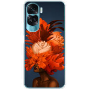 Чехол BoxFace Huawei Honor 90 Lite Exquisite Orange Flowers