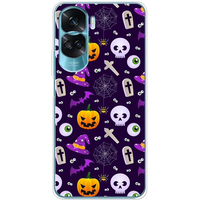 Чехол BoxFace Huawei Honor 90 Lite Halloween Purple Mood