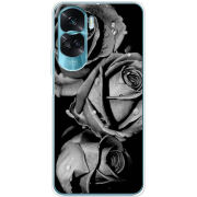 Чехол BoxFace Huawei Honor 90 Lite Black and White Roses