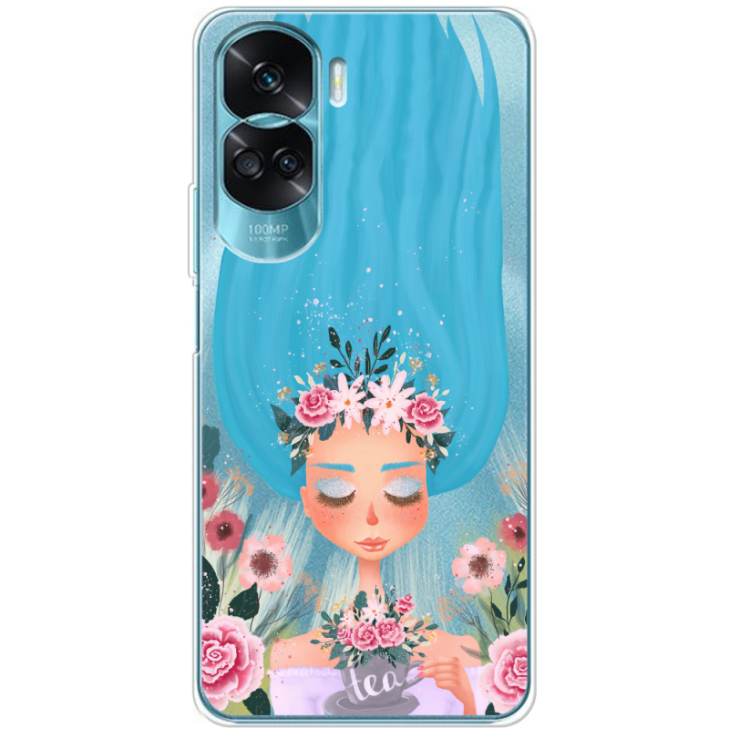 Прозрачный чехол BoxFace Huawei Honor 90 Lite Blue Hair