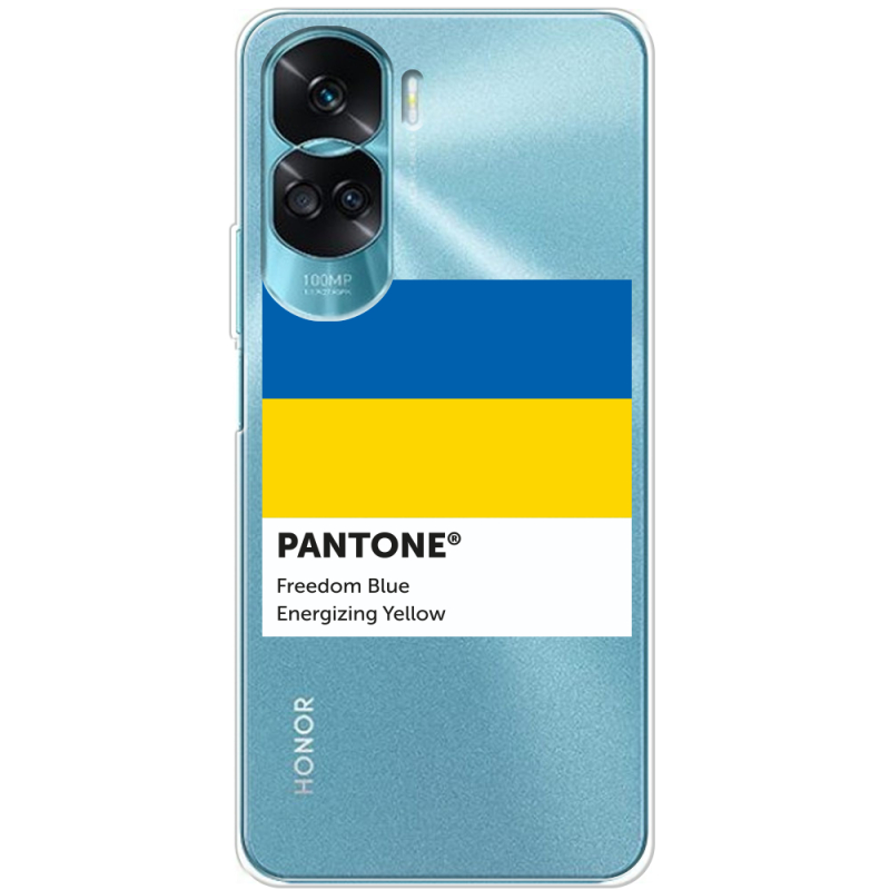 Прозрачный чехол BoxFace Huawei Honor 90 Lite Pantone вільний синій