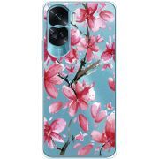 Прозрачный чехол BoxFace Huawei Honor 90 Lite Pink Magnolia