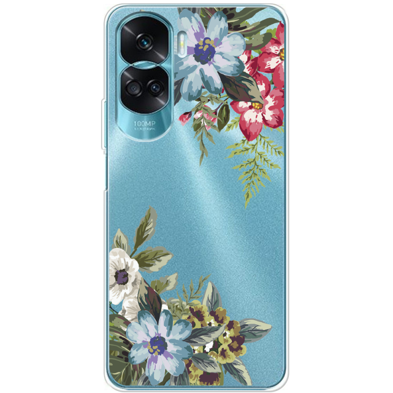 Прозрачный чехол BoxFace Huawei Honor 90 Lite Floral