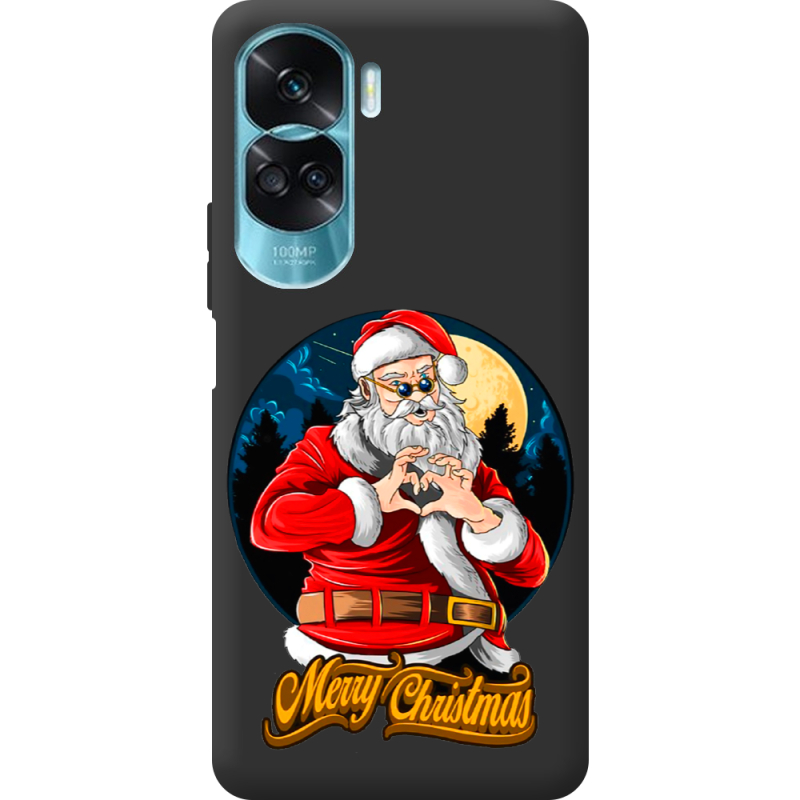 Черный чехол BoxFace Huawei Honor 90 Lite Cool Santa