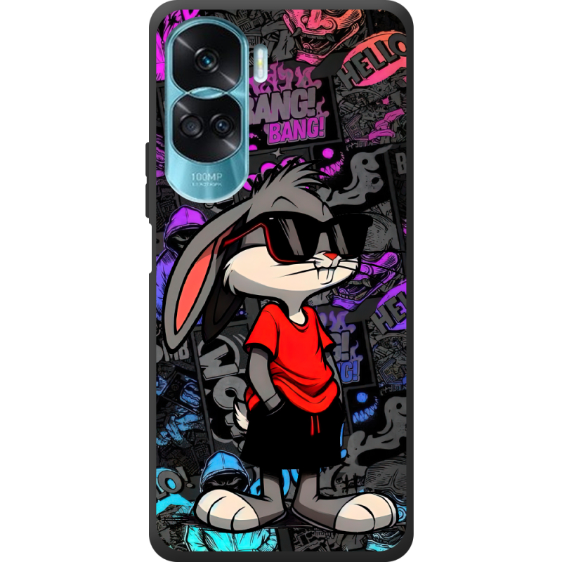 Черный чехол BoxFace Huawei Honor 90 Lite Малий вухань