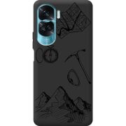 Черный чехол BoxFace Huawei Honor 90 Lite Mountains