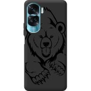 Черный чехол BoxFace Huawei Honor 90 Lite Grizzly Bear
