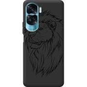 Черный чехол BoxFace Huawei Honor 90 Lite Lion