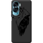 Черный чехол BoxFace Huawei Honor 90 Lite Wolf and Raven