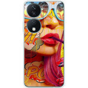 Чехол BoxFace Honor X7b Yellow Girl Pop Art