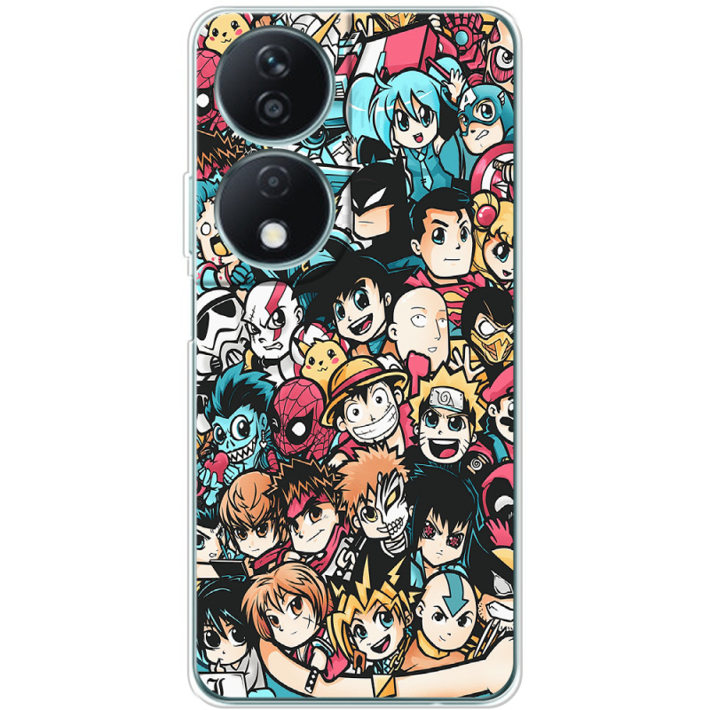 Чехол BoxFace Honor X7b Anime Stickers