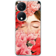 Чехол BoxFace Honor X7b Girl in Flowers