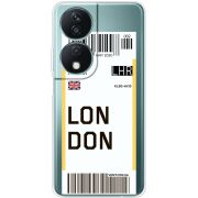 Прозрачный чехол BoxFace Honor X7b Ticket London