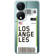 Прозрачный чехол BoxFace Honor X7b Ticket Los Angeles