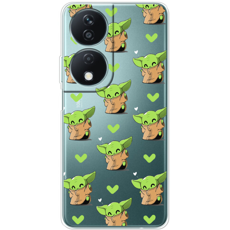 Прозрачный чехол BoxFace Honor X7b Pattern Baby Yoda