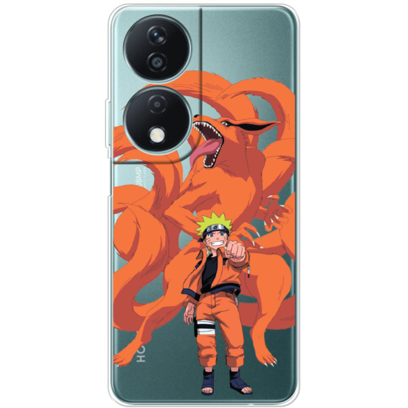 Прозрачный чехол BoxFace Honor X7b Naruto and Kurama