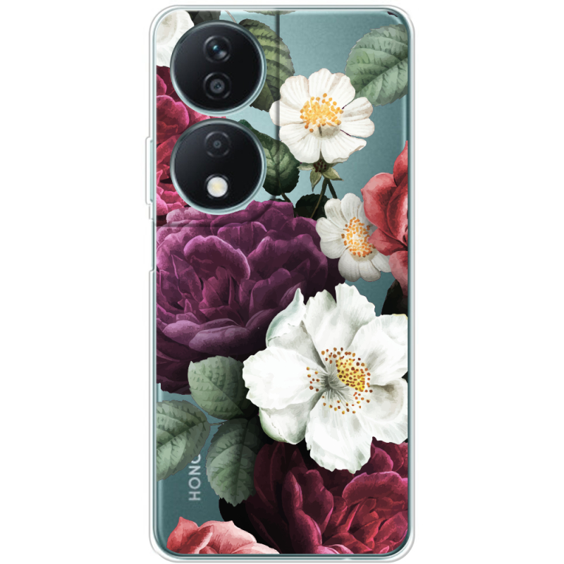 Прозрачный чехол BoxFace Honor X7b Floral Dark Dreams