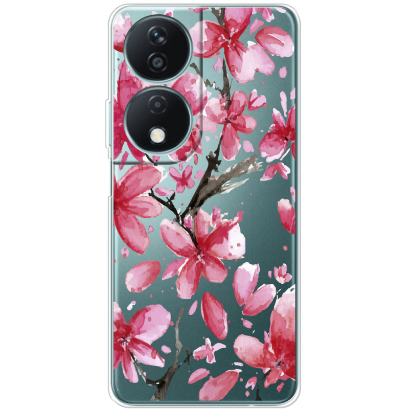 Прозрачный чехол BoxFace Honor X7b Pink Magnolia