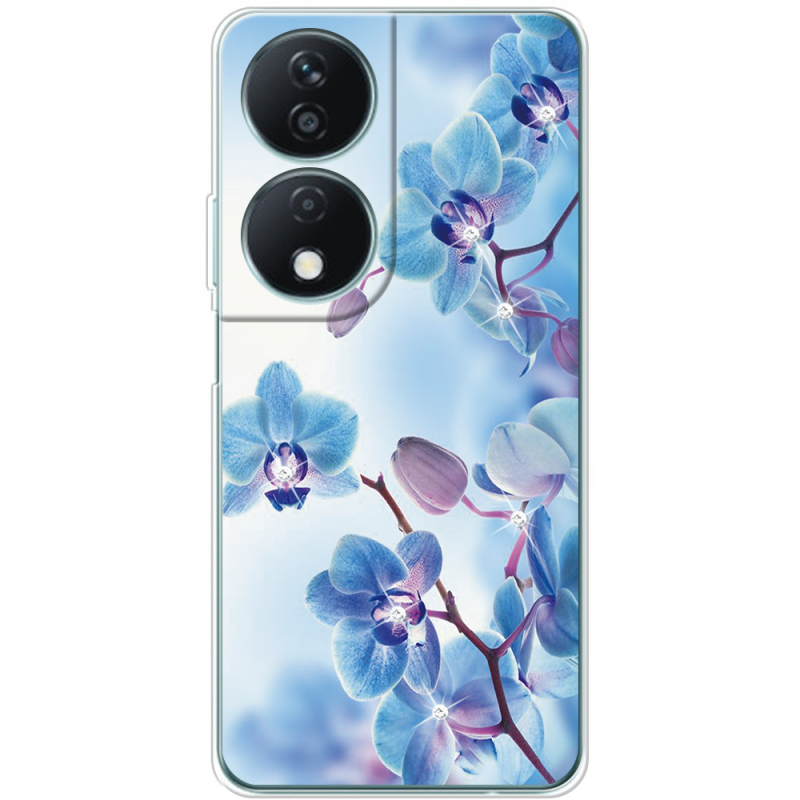 Чехол со стразами BoxFace Honor X7b Orchids