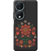 Черный чехол BoxFace Honor X7b Ukrainian Ornament