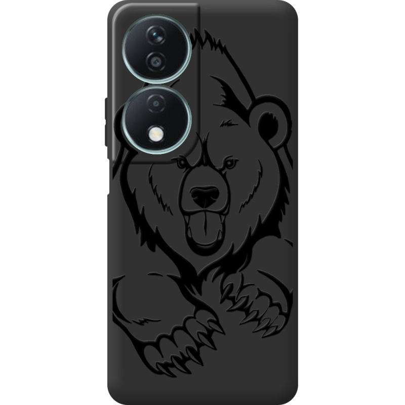 Черный чехол BoxFace Honor X7b Grizzly Bear