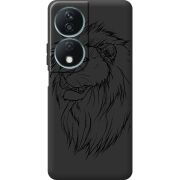 Черный чехол BoxFace Honor X7b Lion