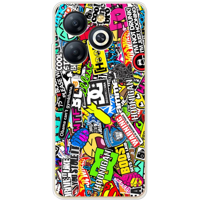 Чехол BoxFace Infinix Smart 8 Multicolored Inscriptions