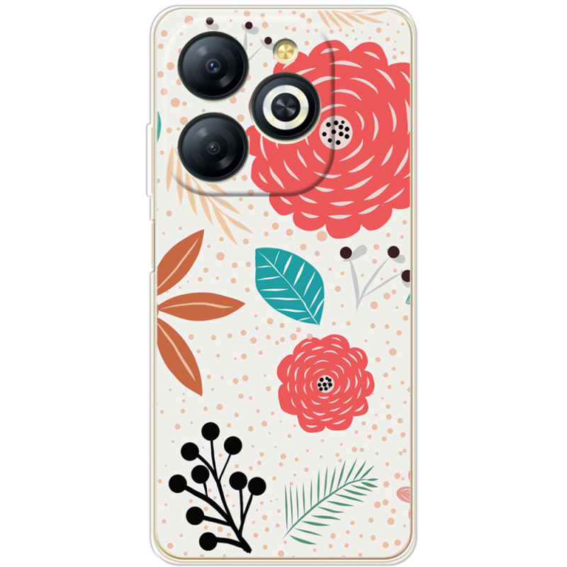 Чехол BoxFace Infinix Smart 8 Line Flowers