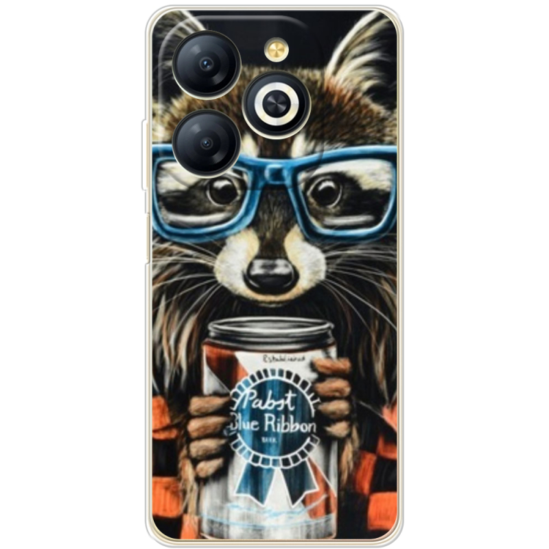 Чехол BoxFace Infinix Smart 8 Енот с банкой