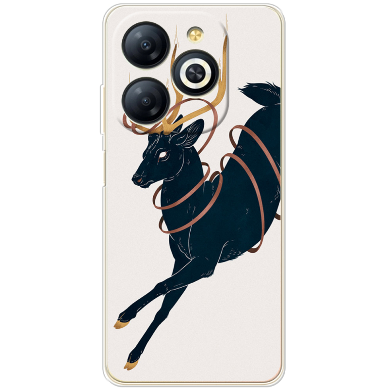 Чехол BoxFace Infinix Smart 8 Black Deer