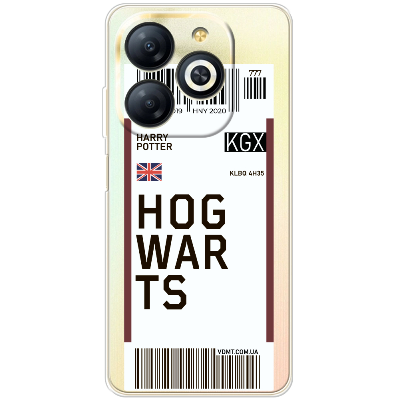 Прозрачный чехол BoxFace Infinix Smart 8 Ticket Hogwarts