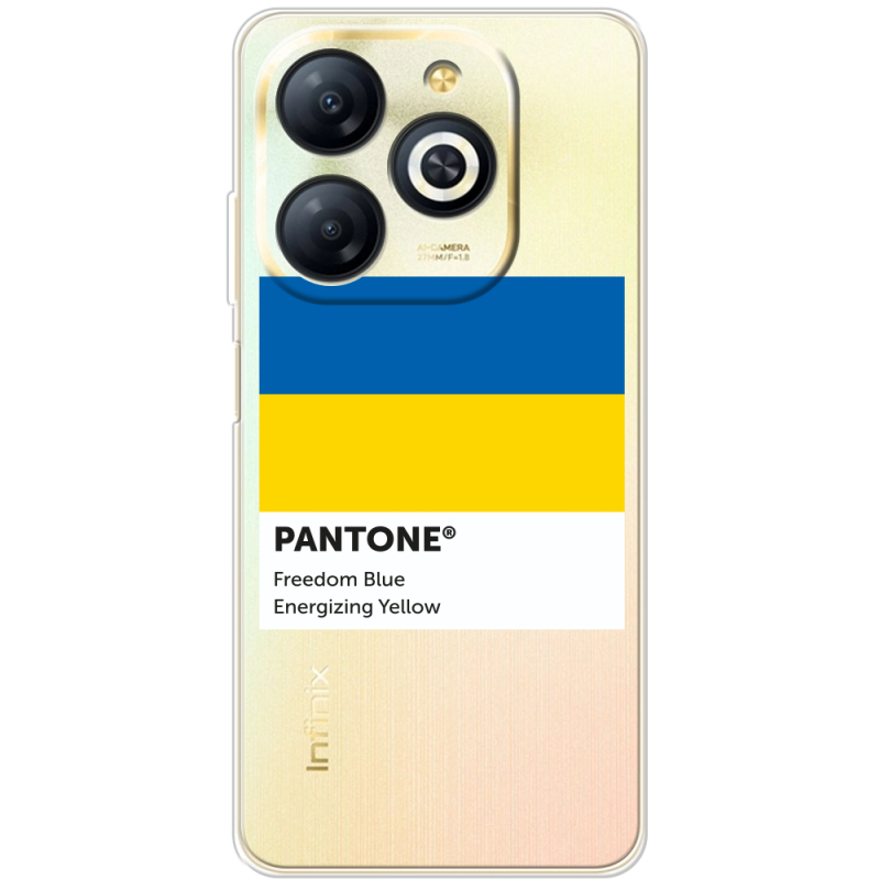 Прозрачный чехол BoxFace Infinix Smart 8 Pantone вільний синій