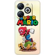 Прозрачный чехол BoxFace Infinix Smart 8 Super Mario