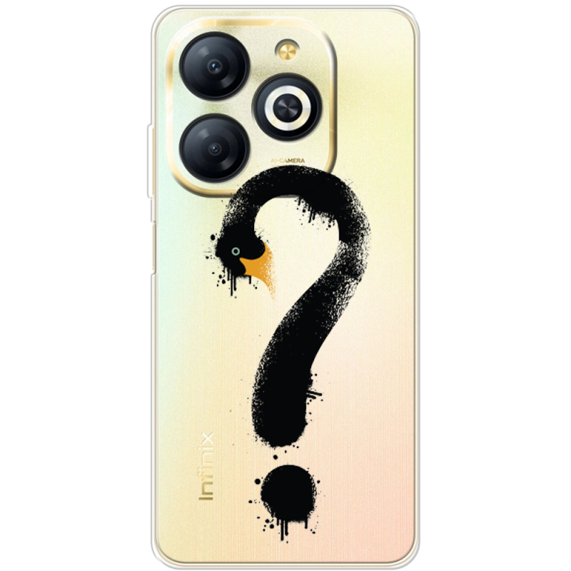 Прозрачный чехол BoxFace Infinix Smart 8 Swan question