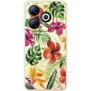 Прозрачный чехол BoxFace Infinix Smart 8 Tropical Flowers