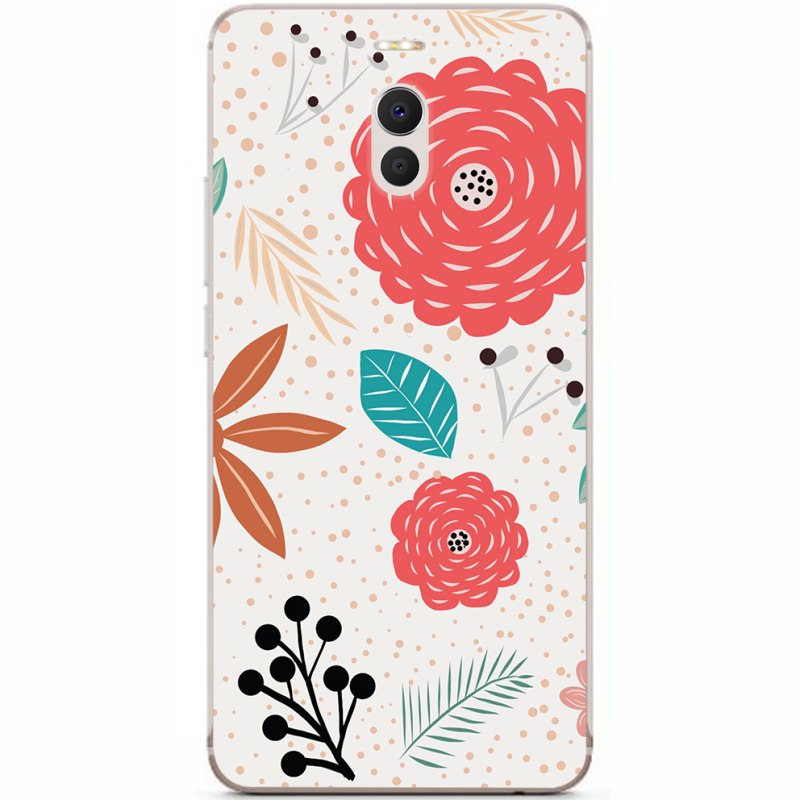 Чехол Uprint Meizu M6 Note Line Flowers