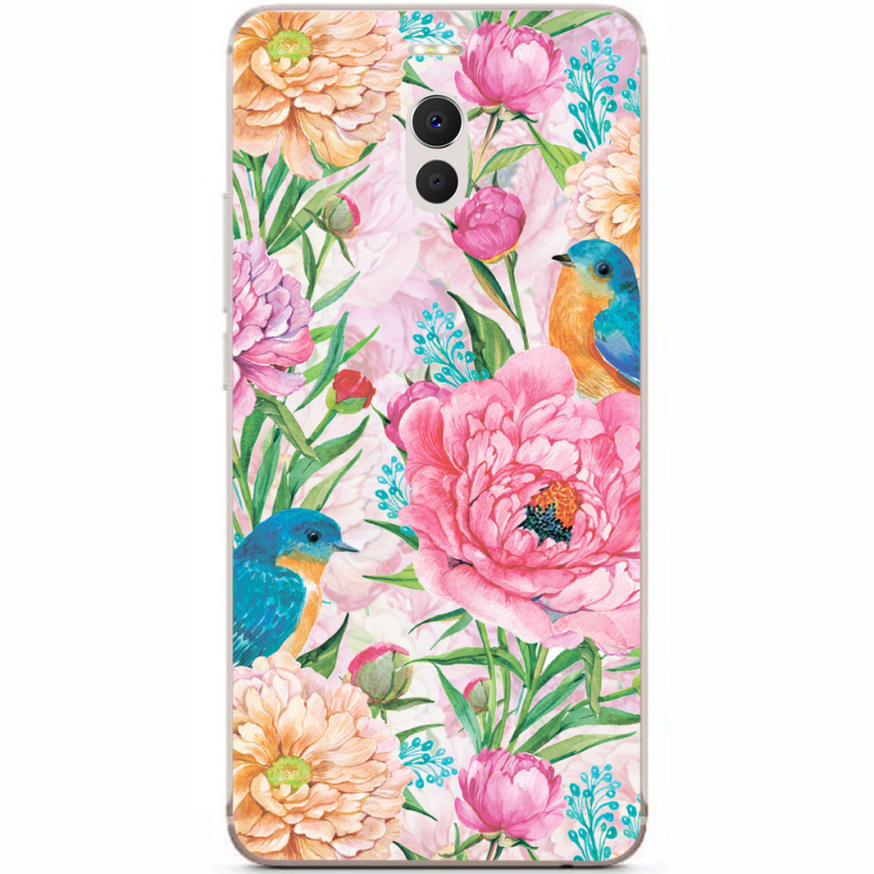 Чехол Uprint Meizu M6 Note Birds in Flowers