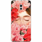 Чехол Uprint Meizu M6 Note Girl in Flowers