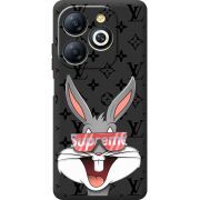 Черный чехол BoxFace Infinix Smart 8 looney bunny