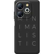 Черный чехол BoxFace Infinix Smart 8 Minimalistic